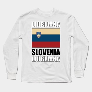 Flag of Slovenia Long Sleeve T-Shirt